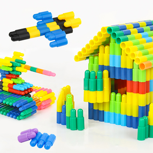 Venta caliente bloques de construcción de bricolaje a gran escala, balas cohete, bloques de construcción, juguetes de rompecabezas de plástico - Product Image 1