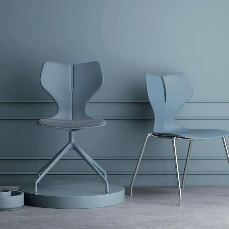 Новый продукт КИТ эргономичный Anji евро дизайн читальный зал штабелирование офисные пластиковые стулья PP