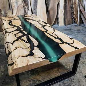 <span class=keywords><strong>Table</strong></span> basse <span class=keywords><strong>bois</strong></span> résine époxy cristalline belle <span class=keywords><strong>table</strong></span> à manger en résine solide - Product Image 2