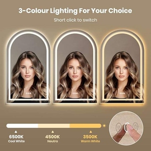 Wall Mounted Anti Fog Smart Backlit Intelligent Shower <strong>Mirrors</strong> Bathroom Arch Touch Screen Smart Hair Salon <strong>Mirrors</strong> Led <strong>Mirror</strong> - Product Image 4
