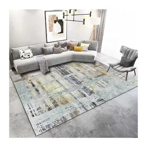 Eco-friendly Anti Slip Polyester 3d Printed Floor Large Living Room Carpet Mat Set