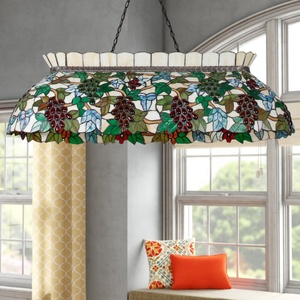 Lampe suspendue à motif de raisins de 42 pouces pour salle à manger, bar, hôtel, lustre en verre coloré, éclairage et décoration, tailles moyennes - Product Image 3