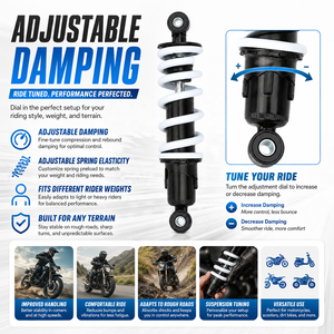 Amortisseurs arrière hydrauliques de 270 mm, suspension à ressort de 10 mm pour karts, motos, VTT, UTV, quads, motos tout-terrain, scooters - Product Image 5