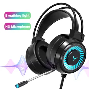 G58 noise cancelling mic fones de ouvido desk pc laptop gaming headset gaming on ear over ear headphones