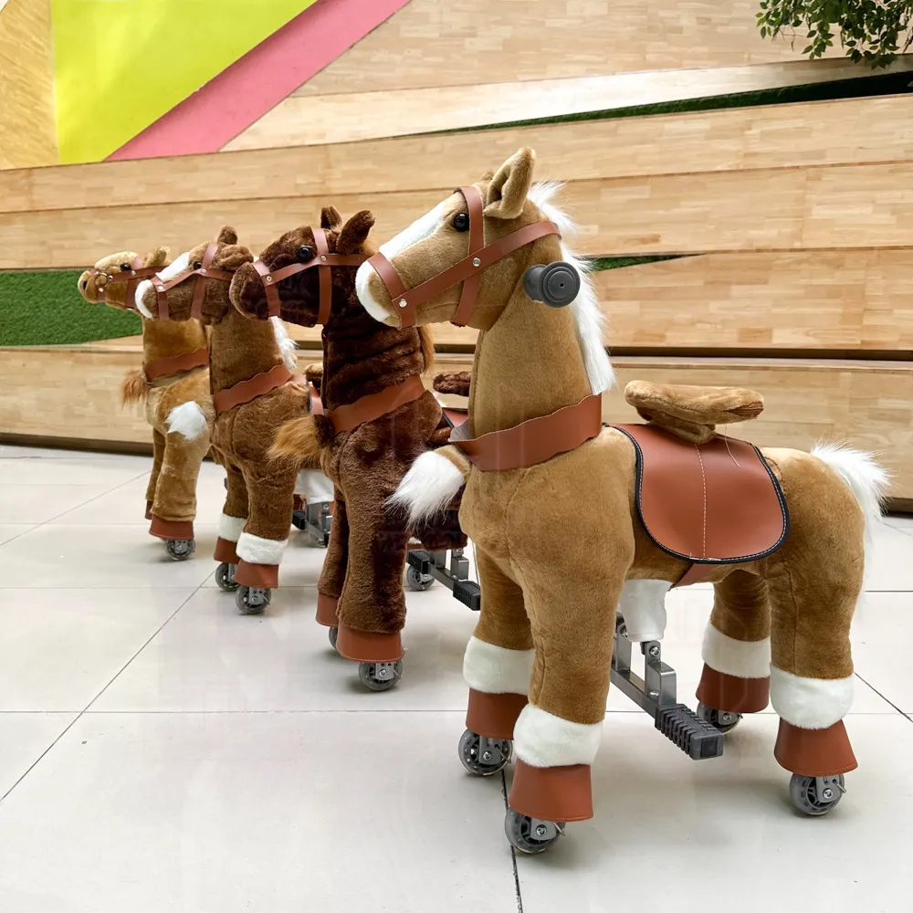 CE/EN71 promotion toy horse on wheels zippy rider wholesale mechanical ride on toy animals horse