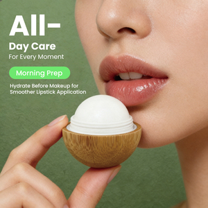 Bálsamo Labial Reparador OME ODM para Labios Secos y Agrietados, Suaviza las Líneas Finas, Hidrata, con Manteca de Karité Natural y Aceite de Jojoba, Ecológico, en Envase de Bambú - Product Image 6