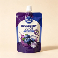 Pochettes souples personnalisées avec bec verseur en plastique de qualité alimentaire, couleur sur mesure, pour bière, jus de fruits, sauces et liquides