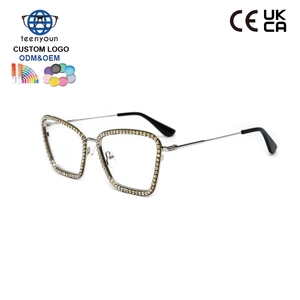 Teenyoun Vente en gros de lunettes métalliques personnalisées pour femme, nouveau design, montures de mode, lunettes de vue - Product Image 1