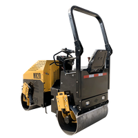Rouleau de route nouveau 2T vibratoire Mini rouleau de route compacteur Machine pneu pour le compactage d'asphalte dérapage rouleau vibrant