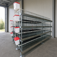 Fournisseur d'équipements d'élevage avicole de type A/H à 4 niveaux, cages pour poules pondeuses en batterie pour ferme