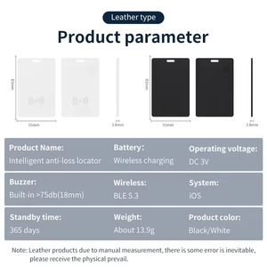 New <strong>GPS</strong> Bluetooth Device Wireless Charging <strong>Location</strong> Smart Anti-loss Tag Wallet Tracking Card Ultra-thin for iPhone <strong>Find</strong> My App - Product Image 4