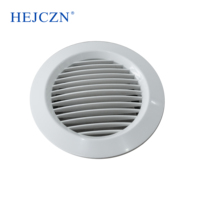 Grille de ventilation verticale ronde moderne en PVC pour plafond, sortie d'air frais pour bureau, cache de ventilation de climatisation