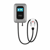 Borne de recharge murale intelligente pour véhicules électriques 22 kW Type 2 32A 3 phases DLB IP55 CE OEM pour la recharge à domicile et commerciale