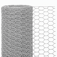 Rouleau de grillage hexagonal galvanisé 6 pi x 100 pi pour poulailler et enclos d'animaux de ferme