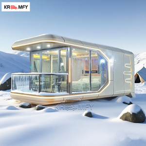 Tente de glamping avec toit en toile pour une expérience de camping de luxe, capsule spatiale - Product Image 3