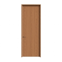 Puerta de Madera Sólida para Dormitorio de Diseño Moderno Kalaishi, Superficie Acabada Resistente a la Deformación e Impermeable