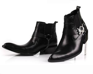 New trendy brand boots - stylish business men featuring unique leather design handcrafted by designers chukka boots - Product Image 2