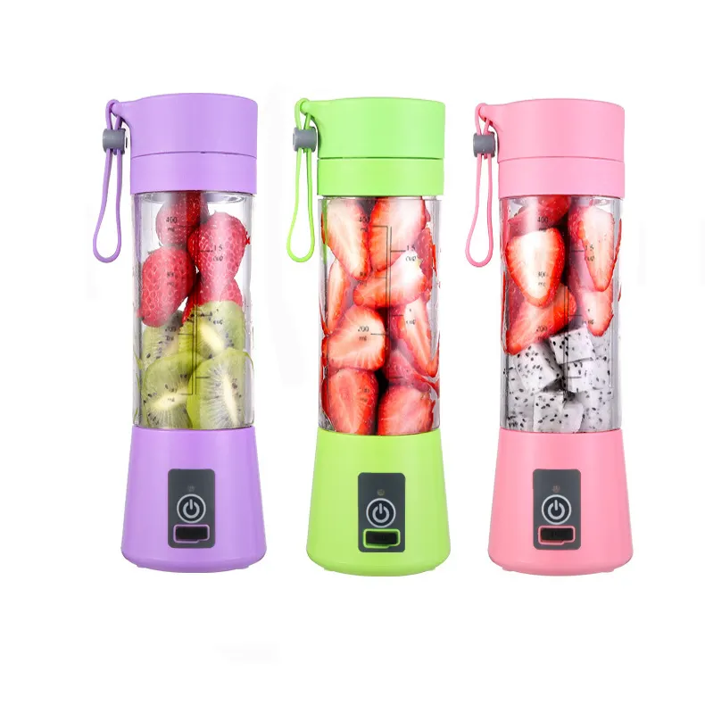 เครื่องปั่นมืออาชีพความจุสูง,เครื่องปั่นขนาดเล็กแบบชาร์จ Usb,100% BPA Free Food Grade PC Blender ผลไม้แบบพกพา