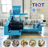 Extrudeuse flottante de nourriture pour poissons 1 tonne/h 2026 TRQT pour usage agricole rural – Machine à granulés d'aliments pour volailles efficace