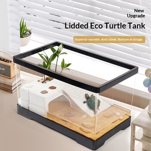 Terrario per <span class=keywords><strong>Tartarughe</strong></span> di Grandi Dimensioni con Piattaforma per Prendere il Sole e Sistema di Filtrazione per <span class=keywords><strong>Tartarughe</strong></span> Brasiliane - Product Image 3