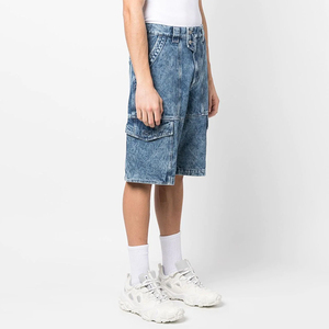 2023 vente en gros hommes été <span class=keywords><strong>Jean</strong></span> Shorts Baggy mode ample <span class=keywords><strong>Cargo</strong></span> Shorts <span class=keywords><strong>Jean</strong></span> pour hommes décontracté hommes <span class=keywords><strong>Jean</strong></span> Shorts - Product Image 3