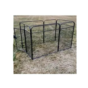 HAOTIAN — cage pour animaux, 4 ", 6", 8 ", niche pour chiens, maison, chenil, lien de chaîne tressée en métal étendu, à mailles