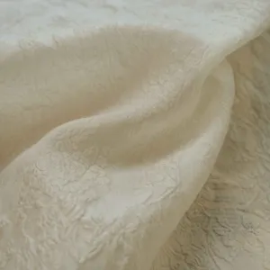 Gaun pernikahan jala keras poliester nilon, kain keras untuk gaun pengantin