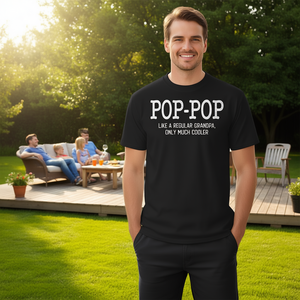 Camiseta Pop Pop Like A Regular Grandpa Only Much Cooler, talla unisex para adultos - Product Image 3