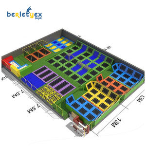 Berletyex parc de <span class=keywords><strong>trampoline</strong></span> à ressort rectangulaire commercial pour enfants adultes parc à vendre aire de jeux intérieure de grande taille - Product Image 6