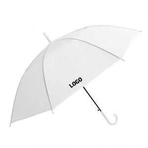 Parapluie publicitaire personnalisé Ys564, portable, en PVC transparent, avec logo, coloré, cadeau - Product Image 1