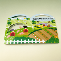 Impression de livres cartonnés personnalisés pour enfants et tout-petits, avec des éléments à toucher et à déplier, vente en gros, usine OEM, certifié FSC, faible MOQ