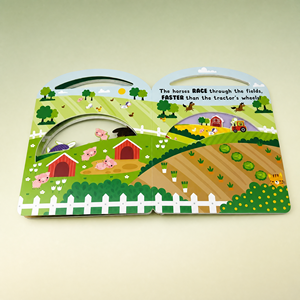 Impression <span class=keywords><strong>de</strong></span> livres cartonnés personnalisés pour enfants et tout-petits, avec des éléments <span class=keywords><strong>à</strong></span> toucher et <span class=keywords><strong>à</strong></span> déplier, vente en gros, usine OEM, certifié FSC, faible MOQ - Product Image 1