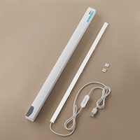 Barre lumineuse LED magnétique, lampe de lecture à intensité réglable USB pour la protection des yeux, à coller sur le mur, pour dortoir, cuisine, placard