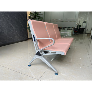 Sillas de Espera Prosperous de 3 Plazas, Color Azul, con Pasamanos, para Uso Público - Product Image 4