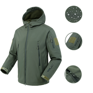 Venta al por mayor personalizado táctico impermeable más Cachemira al aire libre abrigos Softshell chaquetas para hombres chaquetas - Product Image 1