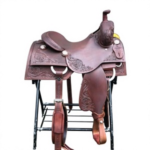 Sillín de Carreras de Caballos Inglés de Alta Comodidad con Estructura de Madera, Cuero de Alta Calidad y Diseño Grabado a Mano, con Mantas Sostenibles para Montar a Caballo - Product Image 2