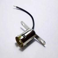 Douille de lampe HoneyFly BA15D BA15S 12V 24V 36V avec connecteur métallique B15 pour voyant lumineux et support de lampe marine