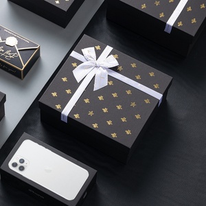 Bespoke Big <b>Black</b> Retail Products Gift <b>Box</b> Packaging with Magnetic Lid - Product Image 2