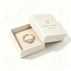 FX Luxury Custom Logo Recyclable Jewelry <b>Gift</b> Packaging Rigid <b>Box</b> Aluminum Foil Lid Velvet Insert Magnetic Closure <b>for</b> <b>Necklace</b> - Product Image 2