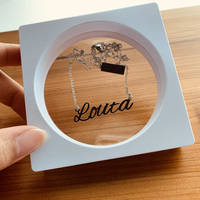 Boîte de présentation en plastique transparent pour colliers 3D flottants, cadre en film plastique, emballage et rangement, boîte à bijoux, boîte de présentation en plastique – Vente en gros