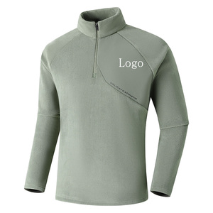 เสื้อสเวตเตอร์คอกลมของผู้ชายผ้าฝ้ายขนแกะธรรมดาธรรมดา - Product Image 1