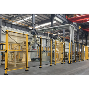Workshop Production Line Fencing Machine Safety Guarding Metal <strong>Post</strong> <strong>Fence</strong> Iron Wire Mesh Robot Boundary Wall <strong>Fence</strong> - Product Image 4