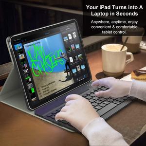 MoKo להסרה אלחוטי מקלדת Stand חכם כיסוי עבור iPad פרו 11 אינץ 2020 & 2018 - Product Image 6