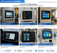 5,7 Zoll TFT LCD-Display 640x480 IPS-Bildschirm HMI-Modul Touchpanel Industrielle Steuerungsanzeige RS485 RS232 CAN Smart Device