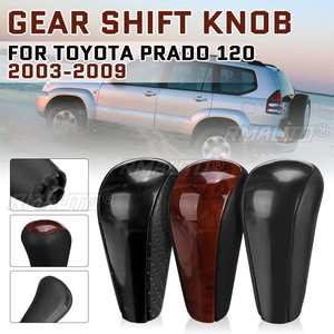 Automatic <b>Gear</b> Shift <b>Knob</b> for Toyota Prado 120 2003-2009 at Car <b>Gear</b> Shifter Lever Handle <b>Stick</b> PU Leather - Product Image 1