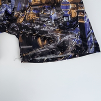 Boxer imprimé Las Vegas Nightscape pour hommes, sous-vêtements à taille élastique mi-cuisse, vêtements de nuit graphiques à thème urbain