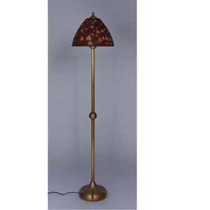Lampe de sol d'intérieur moderne en métal et verre, teinte jaune, haute luminosité, à intensité variable, avec lumière blanc chaud 3500K - Product Image 3