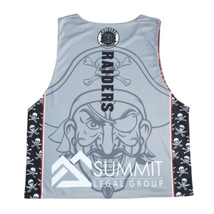 Logotipo de sublimación personalizado uniforme de lacrosse reversible - Product Image 4