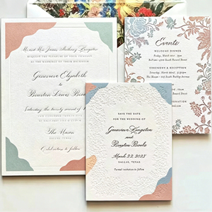 Tarjetas <span class=keywords><strong>de</strong></span> Invitación <span class=keywords><strong>de</strong></span> Boda Personalizadas, Impresión <span class=keywords><strong>de</strong></span> Lujo con Sello Dorado, Papel <span class=keywords><strong>de</strong></span> Arte Elegante, Juego <span class=keywords><strong>de</strong></span> Papelería para Boda - Product Image 2