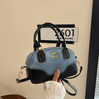 YY0094 Nouveaux sacs à bandoulière pour femmes en cuir PU et toile avec doublure en polyester, design durable